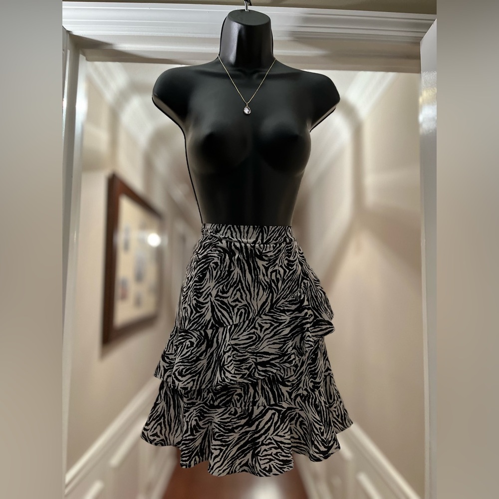 Mini printed skirt